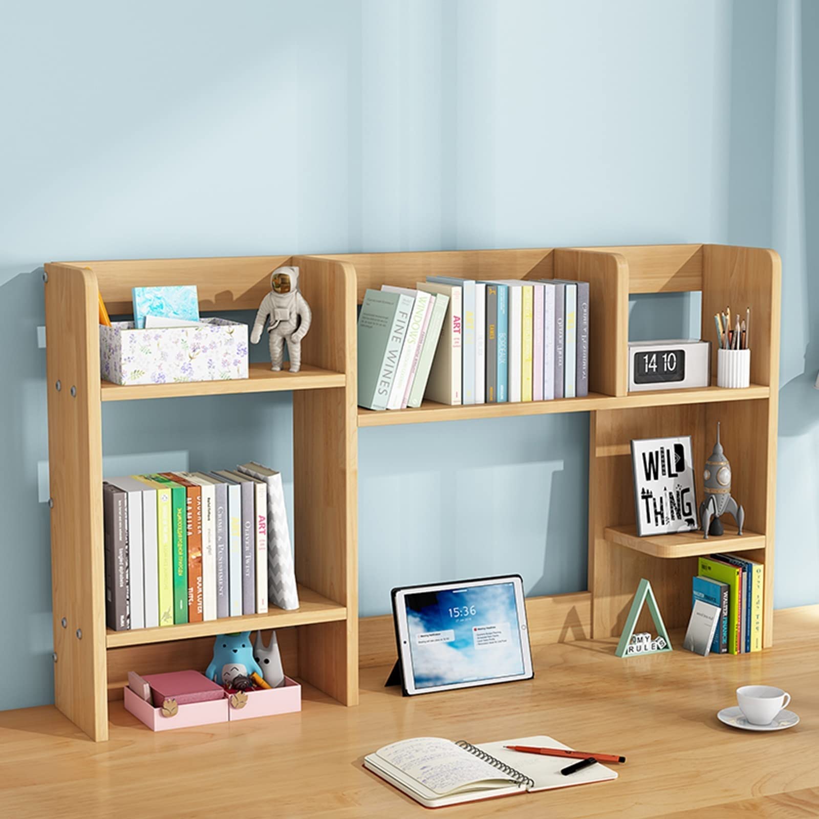 Amazon.co.jp: デスク上置き棚 - 伸縮型本立て卓上ラック、デスク